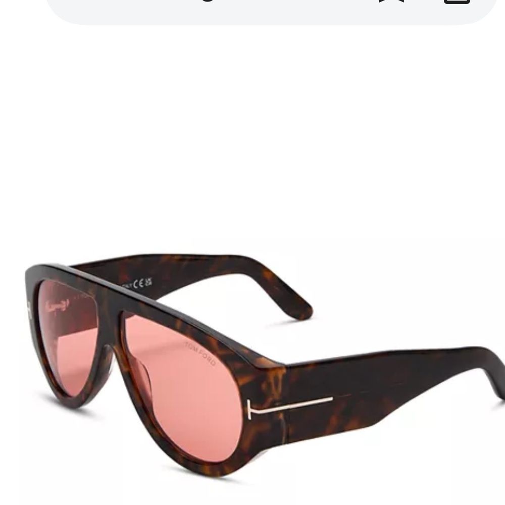 Pilot Sunglasses Bronson Unisex Black Frame Orange Red Lense Oversized Unbranded